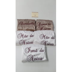 Robe de Cetim quimono Bordado Personalizado Mãe da Noiva 